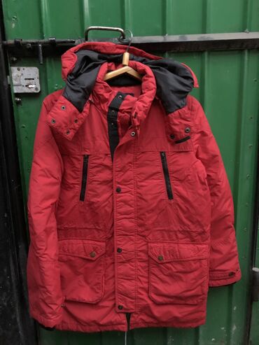 зимняя мужская одежда: Куртка 6XL (EU 52), 7XL (EU 54), түсү - Кызыл