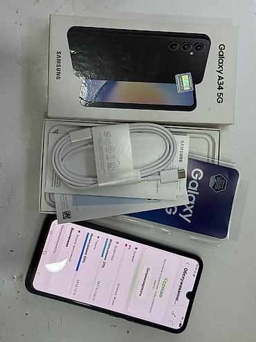 irşad samsung a34: Samsung Galaxy A34 5G, 128 GB, rəng - Qara, İki sim kartlı, Face ID, Sənədlərlə — 2