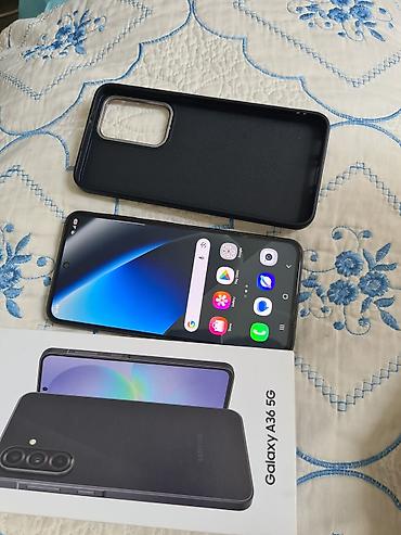 iphone 17 kontakt: Samsung Galaxy A36 5G, 128 GB, rəng - Qara, Barmaq izi — 3