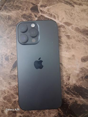 iphone 1000 pro max: IPhone 16 Pro Max, 256 GB, Black Titanium, Sənədlərlə, Face ID, Zəmanət — 8