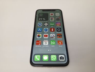 Apple iPhone: IPhone X, 256 GB, White Titanium, Face ID
