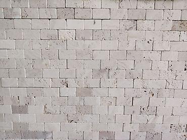 travertin fasad: Təbii daş dekorativ plitələr - Material: təbii travertin daş - Rəng — 1