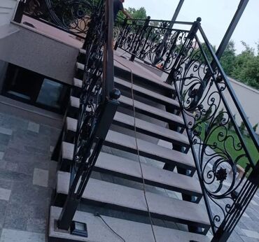 Готовые перила: Готовые перила, Материал: Кованное железо, Для лестницы, Новый — 14