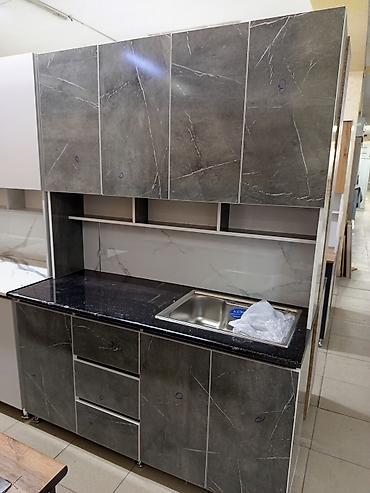 Кухонные гарнитуры: Кухонный гарнитур, цвет - Серый — 10