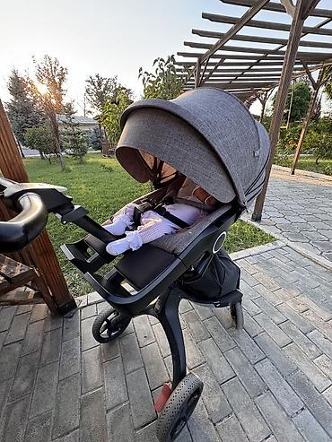 Коляски: Коляска, Stokke, цвет - Серебристый, Б/у, Самовывоз — 16