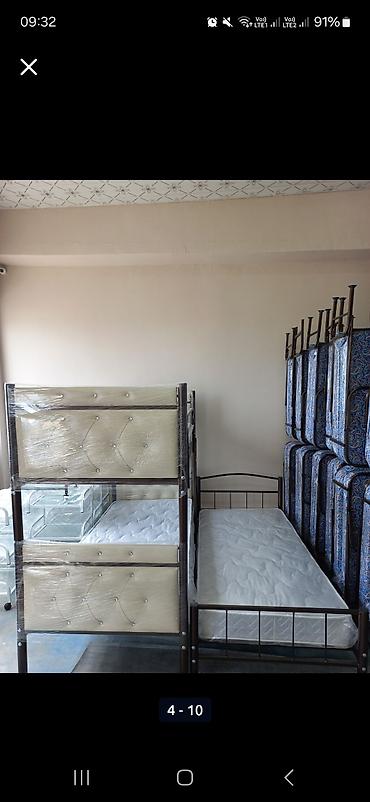 uşaq carpayilari: Oğlan və qız üçün, Yeni, Çarpayı, Matrassız, Siyirməsiz, Dəmir — 3