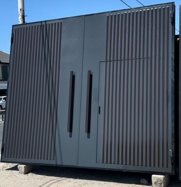 Həyət darvazaları: Dəmir Həyət darvazası, Yana açılan, Mexaniki, rəng - Mavi — 13