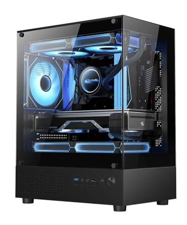 электрич газовых плиты купить: ПК корпусу, Жаңы, Mini-ATX, түсү - Кара