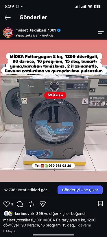 sok masini: Paltaryuyan maşın 6 kq, Yeni, Pulsuz çatdırılma — 7