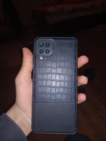 telefon a12: Samsung Galaxy A12, 64 ГБ, цвет - Черный, Отпечаток пальца