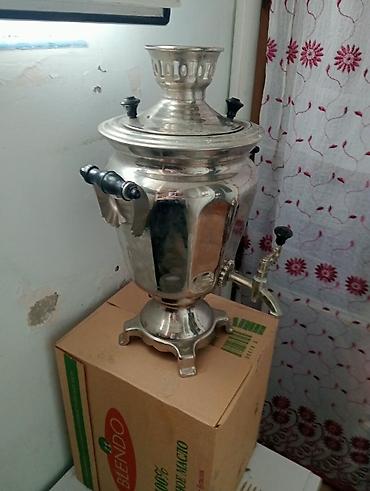 caynı: Klassik metal samovar - Material: cilalanmış metal korpus — 1