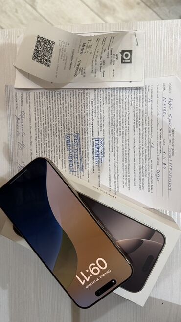 чехлы на 11 про: IPhone 16 Pro Max, Колдонулган, 1 ТБ, Desert Titanium, Куту