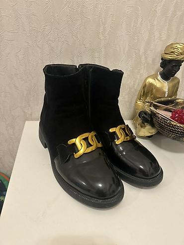 Сапоги: 40 razmer,2 defe geyinilib,teze kimidir,20 azn — 3