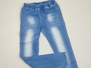 jeansy z gumką: Spodnie jeansowe, 14 lat, 164, stan - Dobry