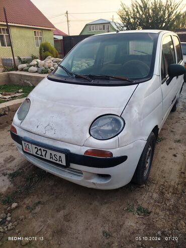 машина марк: Daewoo Matiz: 1999 г., 0.8 л, Механика, Бензин, Универсал