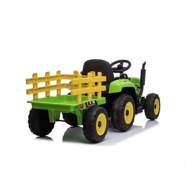 Dečiji električni automobili: Traktor sa prikolicom na akumulator XMX611 Boja:zelena/crvena/plava — 16