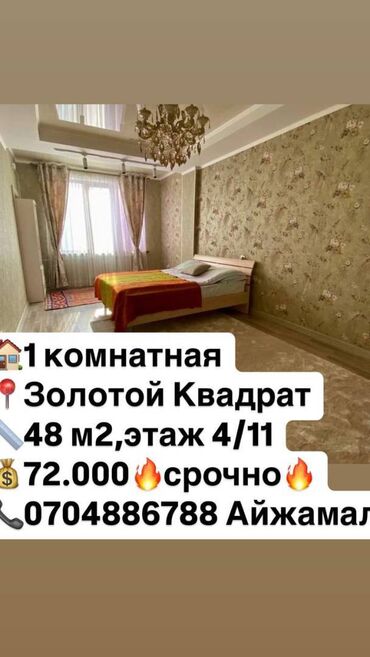 Продажа домов: 1 комната, 48 м², Элитка, 4 этаж, Евроремонт