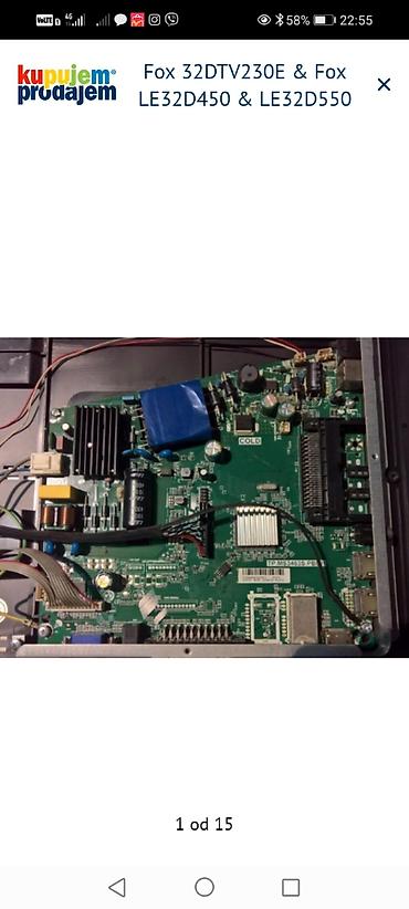 Aksesoari za TV i video: Fox 32DTV230E, Fox LE32D450 i Fox LE32D550 – delovi za televizore 32" — 2