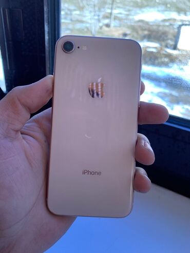 корейский телефон: IPhone 8, Б/у, 256 ГБ, Matte Gold, Чехол, 100 %