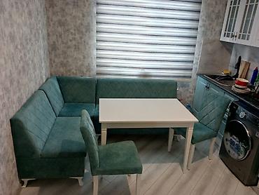 kohne stullar: Mətbəx üçün künc dəsti Tərkib: - L formalı yumşaq künc divanı - 2 — 1