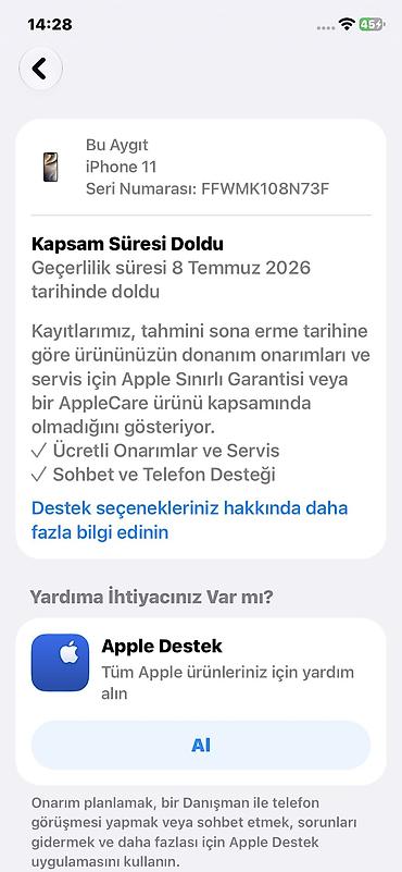landau test kitabi: IPhone 11, 128 GB, Ağ, Zəmanət, Face ID, Sənədlərlə — 4