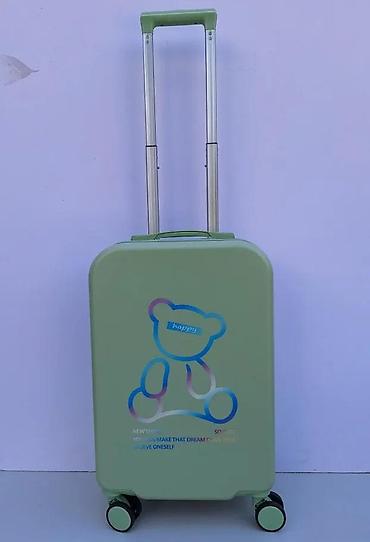 Putni koferi i torbe: Tvrdi kofer na točkiće – dečiji/teen model, mint zelena boja - — 8
