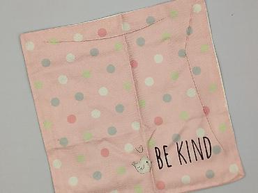 elastan materiał: Różowy komin/chusta dziecięca na szyję z napisem „BE KIND”. - — 1