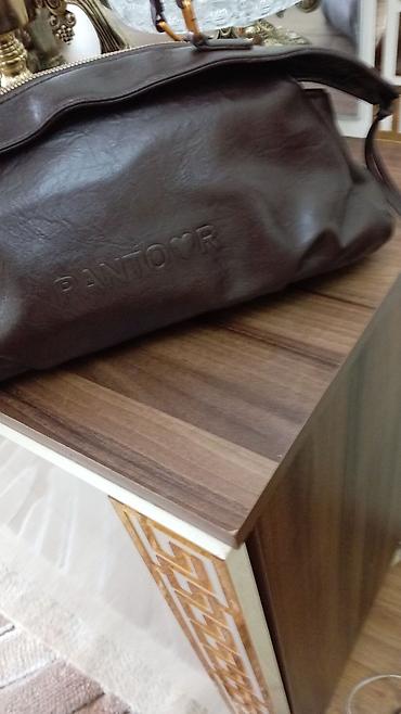 Çantalar: PANTOOR qadın çantası – tünd qəhvəyi rəng. yeni - Material: yumşaq — 4