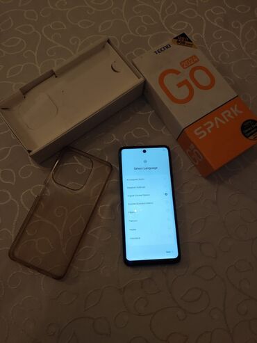 2 ci əl telefon: Tecno Spark Go 2024, 128 GB, rəng - Boz, Zəmanət, İki sim kartlı