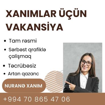 18 yaş altı iş elanları: Маркетолог требуется, Удаленная работа, Любой возраст, Без опыта