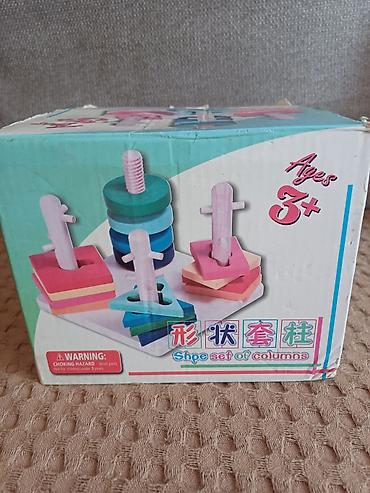 Оюнчуктар: Деревянный сортер «Shape set of columns» - Развивающая игрушка для — 1