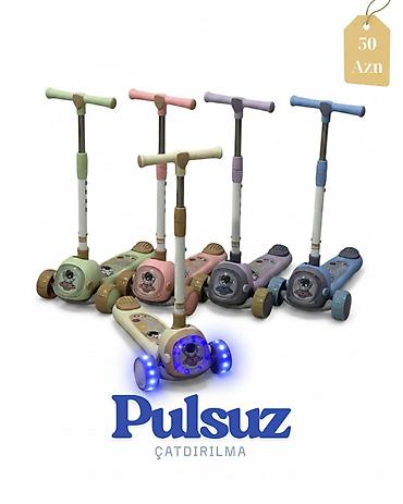 Samokatlar: 🛴💖 Qız uşaqları üçün 3 təkərli işıqlı SAMOKAT 💖🛴 Balacaların — 1