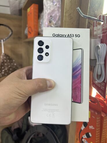 samsung galaxy not 9: Samsung Galaxy A53 5G, 128 ГБ, түсү - Ак