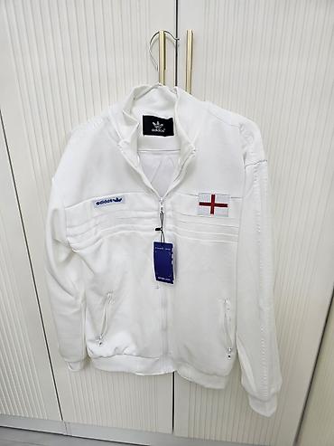 фирменную куртку: Белая спортивная куртка adidas Originals England. - Модель — 2