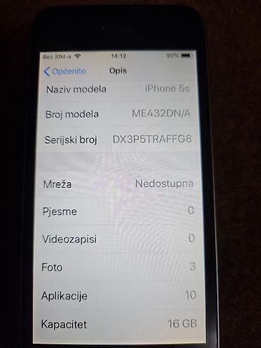 Apple iPhone: Apple iPhone 5s – 16 GB Iphon sim free icloud free jako dobro ocuvan — 9