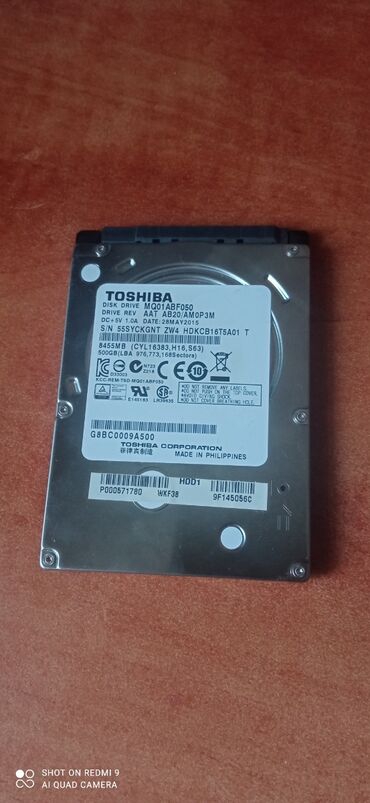 hard disk 500 gb qiymeti: Sərt disk (HDD)