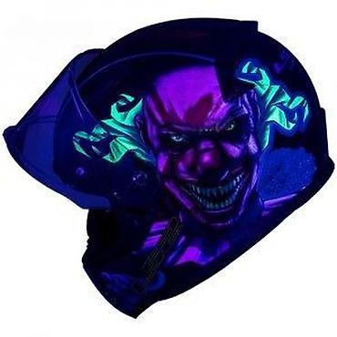 Kawasaki: LS2 Rapid integralna kaciga – grafika “Clown/Neon” - Integralna — 9