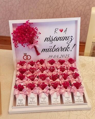 Hədiyyələr: Xüsusi dizaynlı şokolad hədiyyələri və bəzəkləri - Nişan, toy, xına — 1