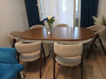 Masa desti 1100₼ satilir .Yeni alinib .Ev satilidigi ucun satilir