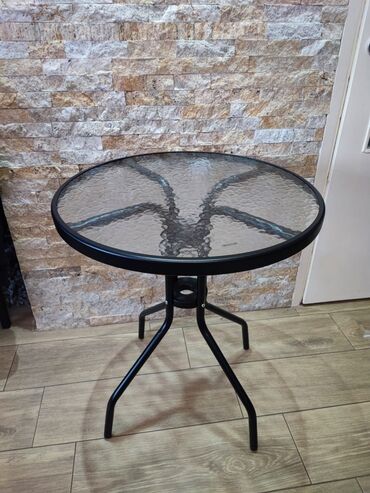 Stolovi: BAŠTENSKI STO Stakleni stočić za bašte,terase,dvorišta. KALJENO — 6