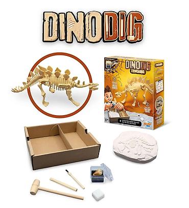 set za prvi razred: Buki Dino iskopina Stegosaurus – zabavna i edukativna avantura za male — 2