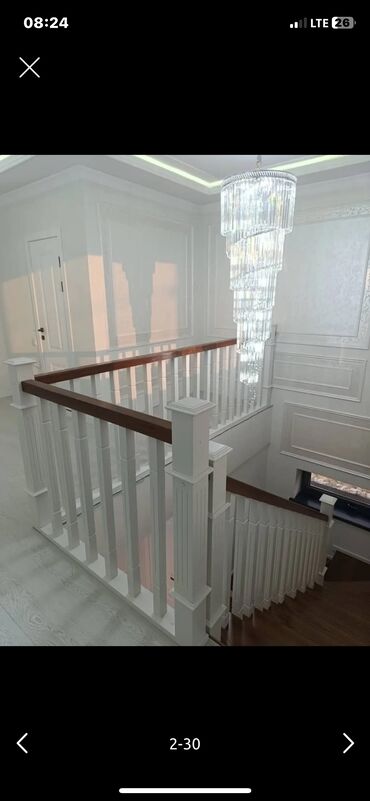 Деревянные лестницы: Деревянная лестница Для дома, Бесплатный замер, Вид дерева: Лиственница, Стиль: Лофт — 13