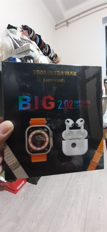 Наручные часы: Часы smart watch Т 800 наушник Т 900. новый качество отличный