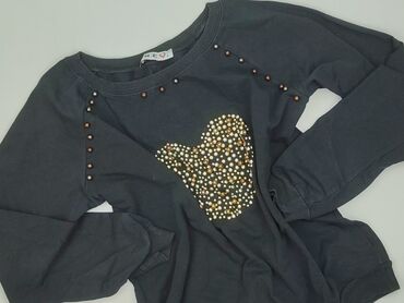 bluza w paski z serduszkiem: One, Bluza damska
, S
