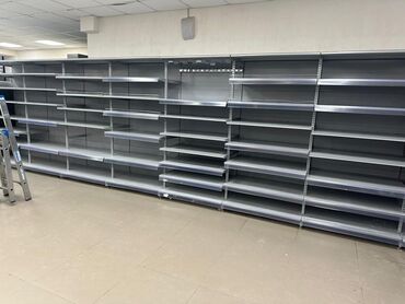 Витрины: Витрины, стеллажи, полки торговые металлические б/у, полка магазинная — 25