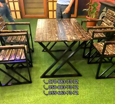 plastik stol stul satilir: Yeni, Dördbucaq masa, Açılmayan, Stullar ilə, Plastik