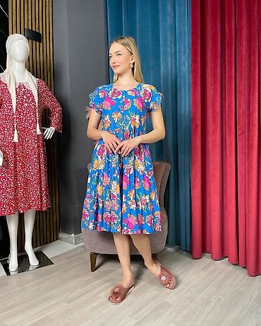 Повседневные платья: Повседневное платье, Турция, Лето, Длинная модель, Хлопок, Турецкое, Все размеры — 7