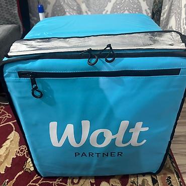 Оборудование для ресторанов, кафе: Wolt Partner termo çatdırılma çantası - Rəng: göy (Wolt loqolu) — 7
