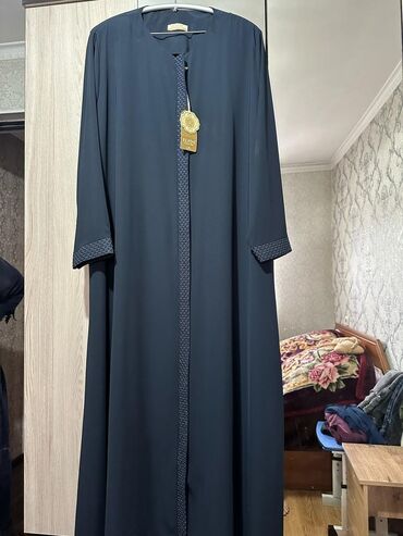 платье абайка: Абая/платье-кафтан темно-синего цвета. Размер 58-60 - Свободный