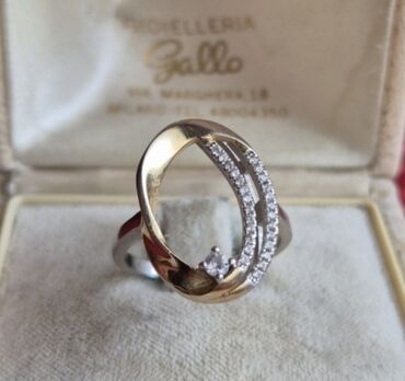 srebrno prstenje beograd: Women's ring, Material: Silver, Gold